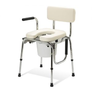 Medline Padded Drop Arm Commode