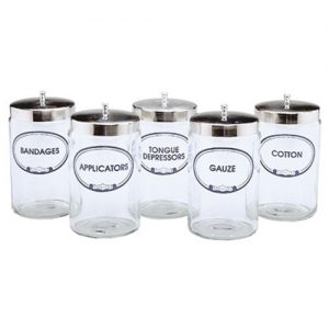 Glass Sundry Jars with Lids