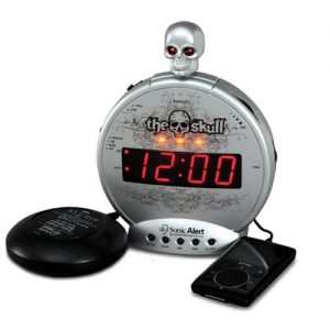 Sonic Boom Skull Alarm Clock