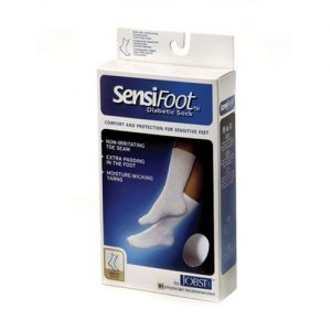Jobst SensiFoot Crew Length Diabetic Socks 8 -15mmHg