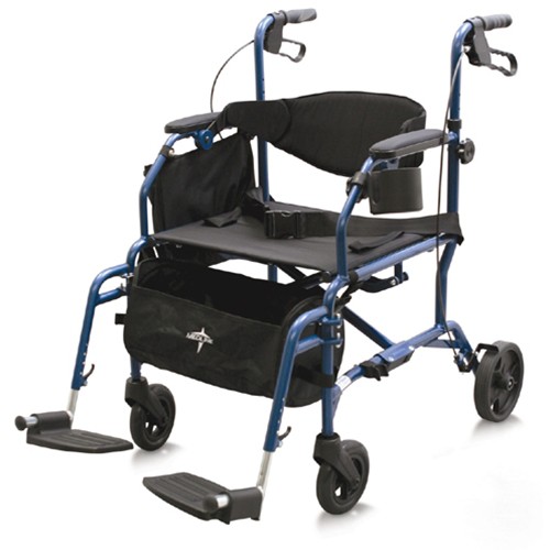 Medline Excel Translator Rollator Transport Chair