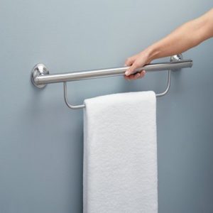 Moen Bathroom Safety Grab Bar with Towel Bar