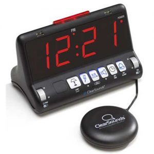 ClearSounds ShakeUp to WakeUp Alarm Clock with Bed Shaker