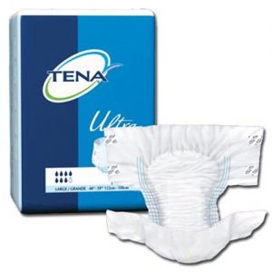 TENA Ultra Incontinence Briefs : Blue Large - Pack of 40