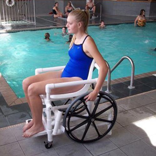 Aqua Creek Pool Access Chair : Heavy Duty Mesh Seat