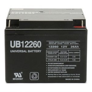 Universal UB12260 26Ah 12V Replacement Battery