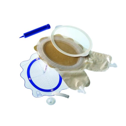 Coloplast Cut to Fit Fistula and Wound Management System : Box of 3 Midi Style 6 3/16 to 9 inch