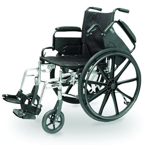 PMI Inc High Performance Lightweight Wheelchair : 16 x 16 inch Seat w/ Swingaway Footrests