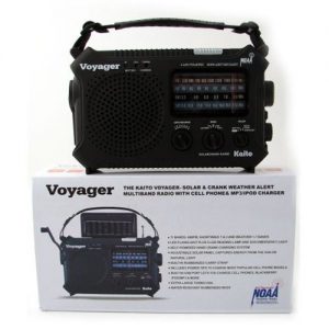 Solar/Dynamo Voyager AM/FM Weather Band w/ Flashlight : Each