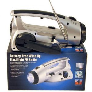 Dynamo Hand Crank FM Radio/L.E.D. Flashlight : Box of 4