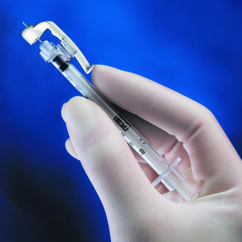 Becton Dickinson Consumer Division Safetyglide Insulin Syringe : Capacity - .5cc - Gauge - 29g - Length - 1/2" Case of 400
