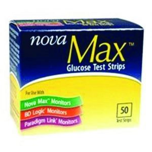 SANVITA LLC Nova Max Glucose Test Strips : Case of 900 Strips