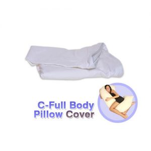 C Full Body Pillow Cover White