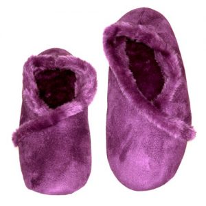 Women's Fur Lined Suede Slippers