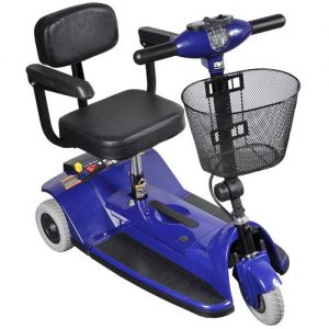 ZipR Blue 3-Wheel Travel Scooter