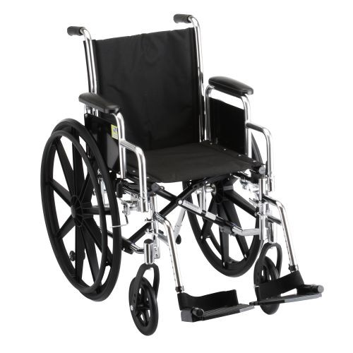 Nova Steel & Nylon Wheelchair with Detach Desk Arms & Footrests : 20"