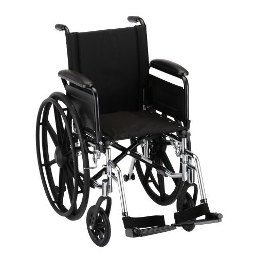 Nova Lightweight Wheelchair with Full Arms and Footrests