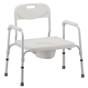 Nova Bariatric Commode with Back & Extra Wide Seat