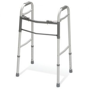 Guardian Easy Care Folding Walker : Walker with 5" Wheels