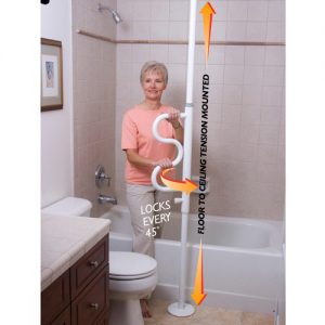 Stander Security Pole And Curve Grab Bar