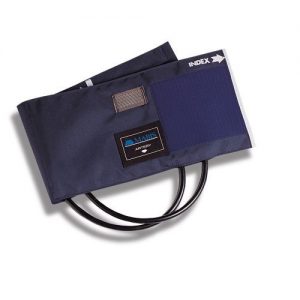 MABIS Calibrated Blue Nylon Cuffs with Double-Tube Bladders : Large Adult