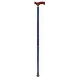 DMI Deluxe Adjustable Aluminum Cane Derby-Top Handle