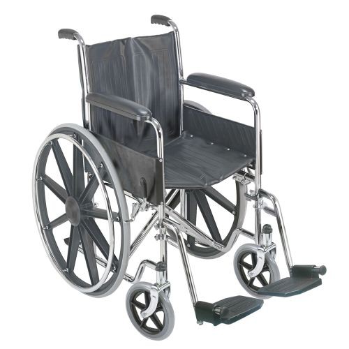 DMI 18 inch Wheelchair with Fixed Armrests