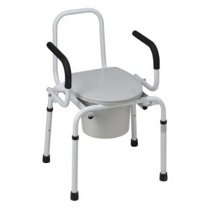 DMI Drop-Arm Steel Commode