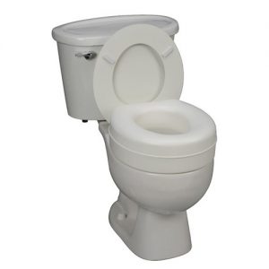 HEALTHSMART Deluxe Plastic Toilet Seat Riser