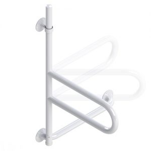 HealthCraft Dependa Bar : 18" Lower Grab Bar White Powder Coat