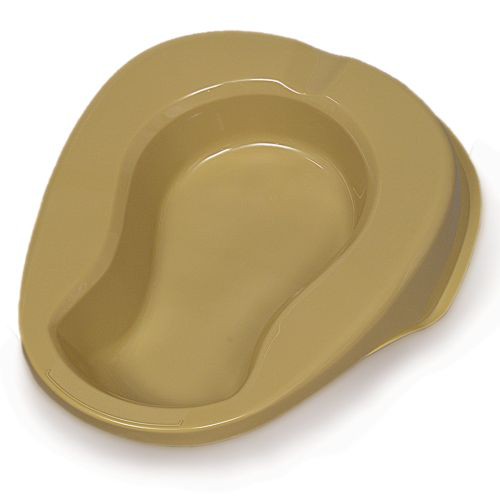 DMI Stackable Bed Pan with Grip Handles