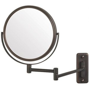 Jerdon 8-Inch Two-Sided (1x/5x) Swivel Wall Mount Mirror