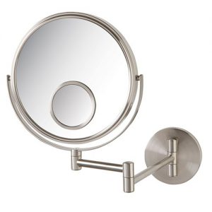 Jerdon 10X-8 in 2-Sided Wall Mount Mirror w/15X Spot Mirror