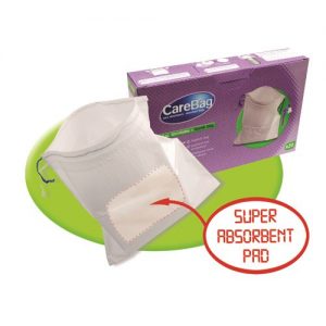 CarebagÂ® Vomit Bag With Super Absorbent Pad - Box of 20 Bags