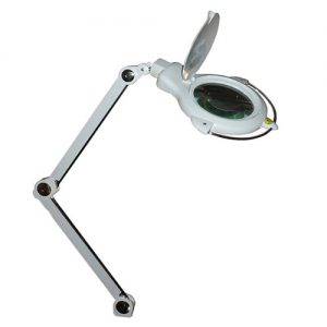 MG Electronics LED Desktop Magnifier Lamp w/ 2 Light Modes