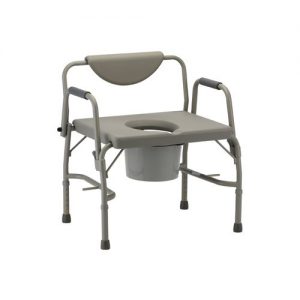 Nova Heavy Duty Drop-Arm Commode & Extra Wide Seat