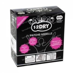1-2DRY Armpit Pads Dark Medium P2-BX-MD 20 items