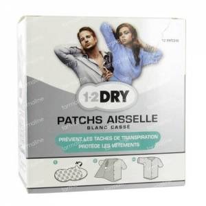 1-2DRY Armpit Pads Medium P2-BX-M 20 items