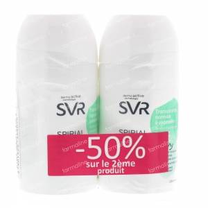 SVR Spirial Deodorant Anti-transpiration Roll-on Gelcreme Duo 100 ml
