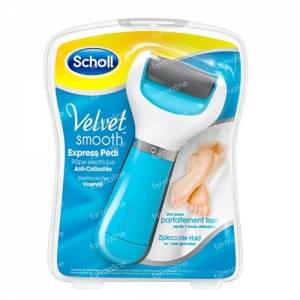 Scholl Velvet Smooth Express Electronic Foot File Blue 1 item
