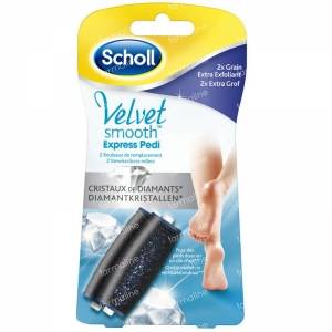 Scholl Velvet Smooth Express Pedi Diamond Extra Strong Refill 2 item
