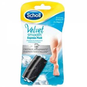 Scholl Velvet Smooth Express Pedi Regular Diamond Refill 2 St