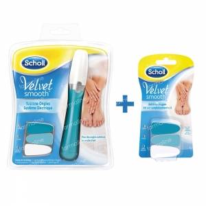 Scholl Velvet Sublime Electric Nail Care System + Replacement Kit 2 St
