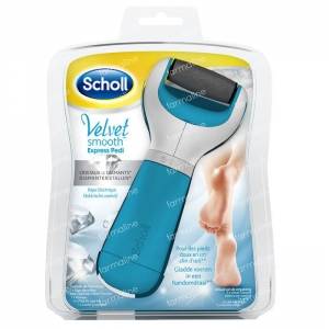Scholl Velvet Smooth Express Pedi Electronic Foot File Blue 1 item