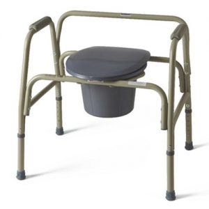 Medline 3 in 1 Bariatric Commode with Back Rest