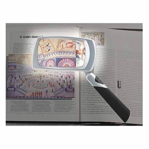 UltraOptix 2 x 3" LED Lighted Magnifier-Deluxe - Includes Case and Battery