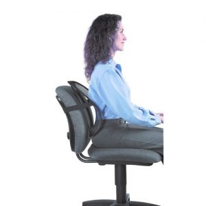 Black Mesh Posture Support Back Cushion