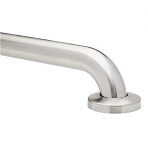 No Drill Brushed Stainless Steel Grab Bar : 42" L x 1.5" diameter