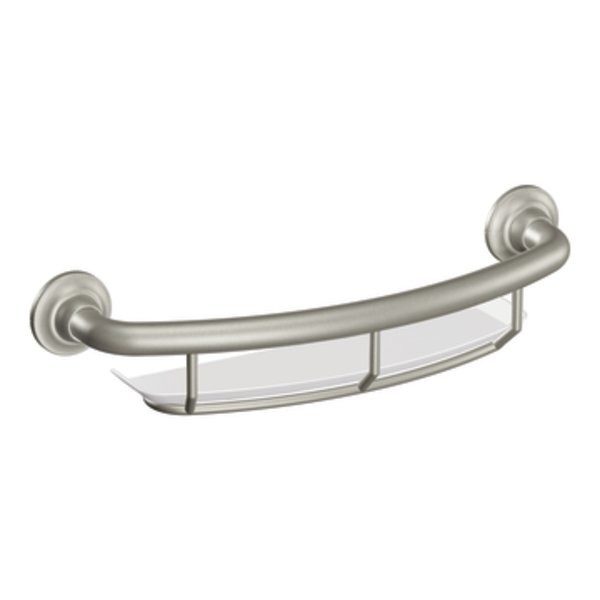 Moen Home Care Bathroom Safety Grab Bar W/ Shelf : Each