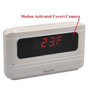 Secuvox Motion Detection HD Camera Talking Alarm Clock
